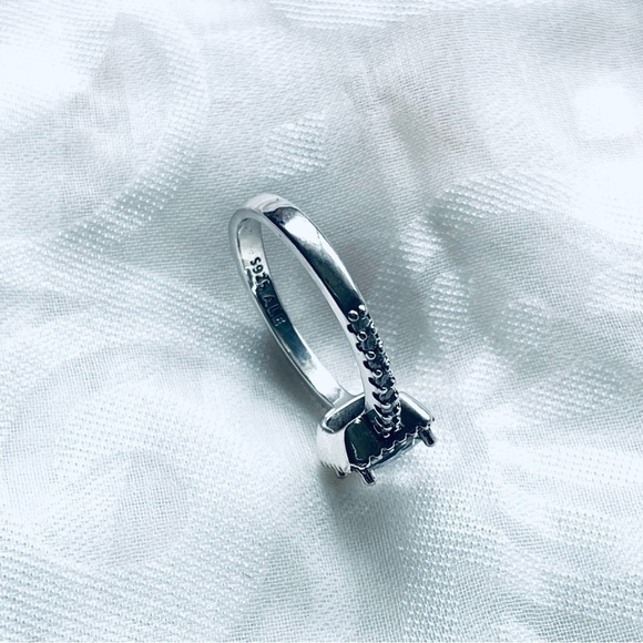 NWOT 925 Sterling Silver Sparkling Cubic Zirconia Fashion Ring - Picture 11 of 14